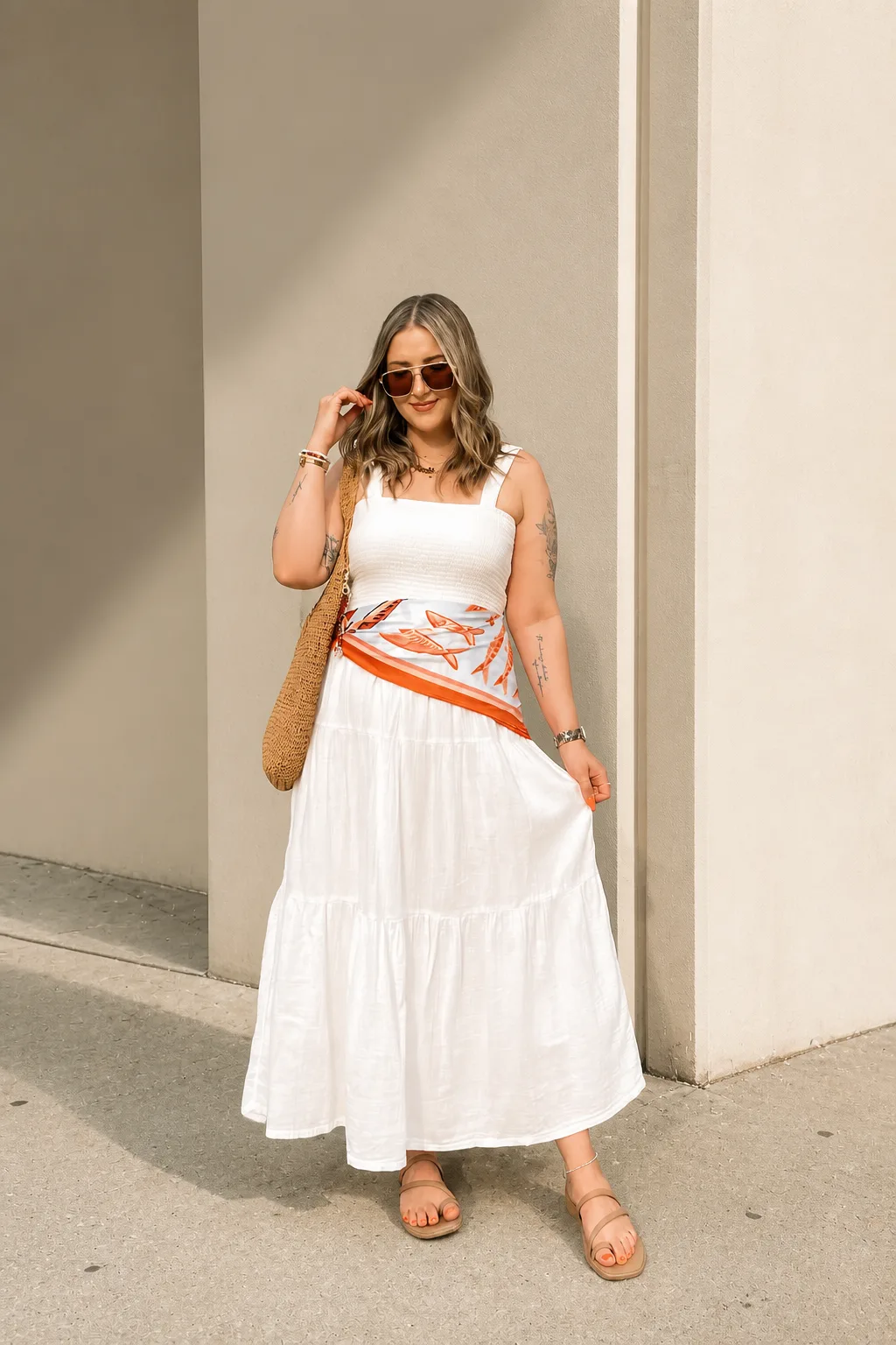 Effortless White Maxi Dress for Summer