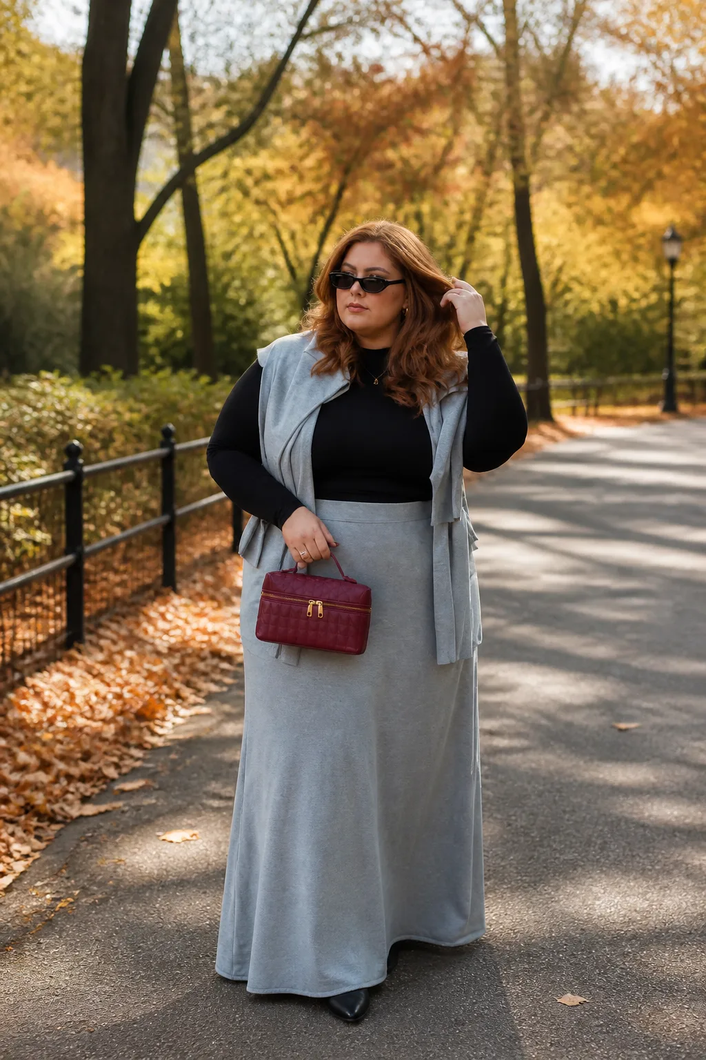 Elegant Autumn Stroll Ensemble