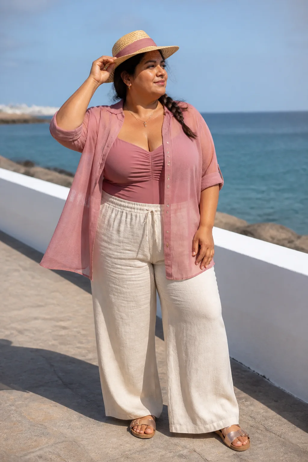 Elegant Beachwear for Plus-Size