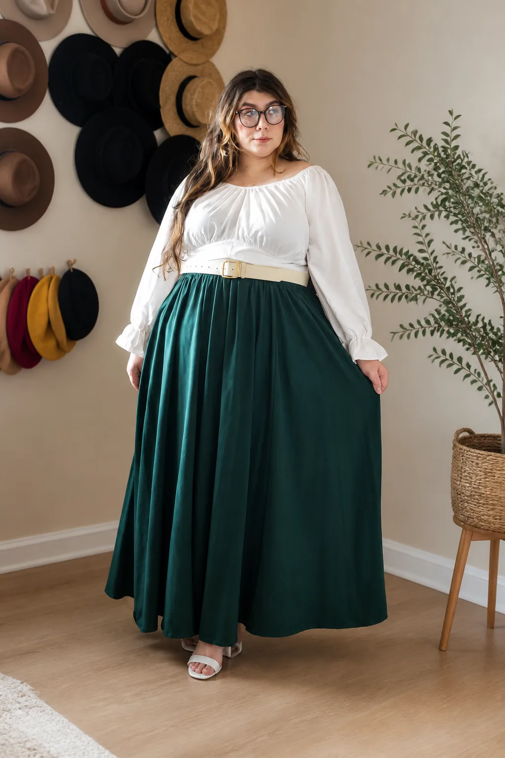 Elegant Boho-Chic Maxi Skirt Ensemble