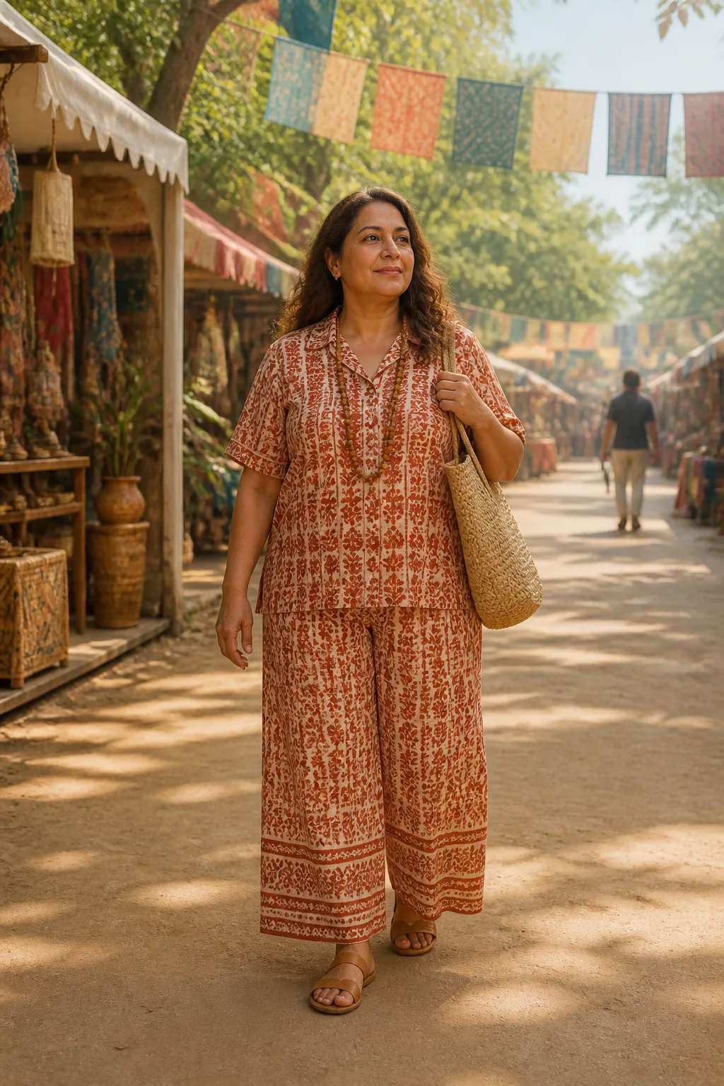Elegant Boho-Inspired Summer Two-Piece Set