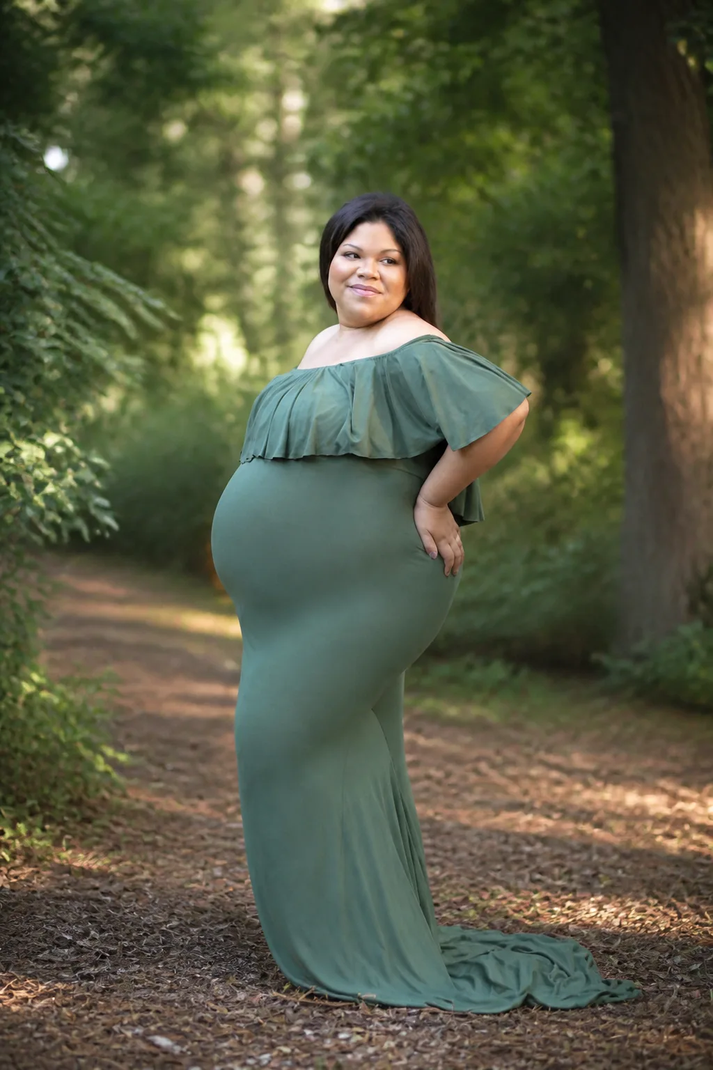 Elegant Forest Maternal Glow