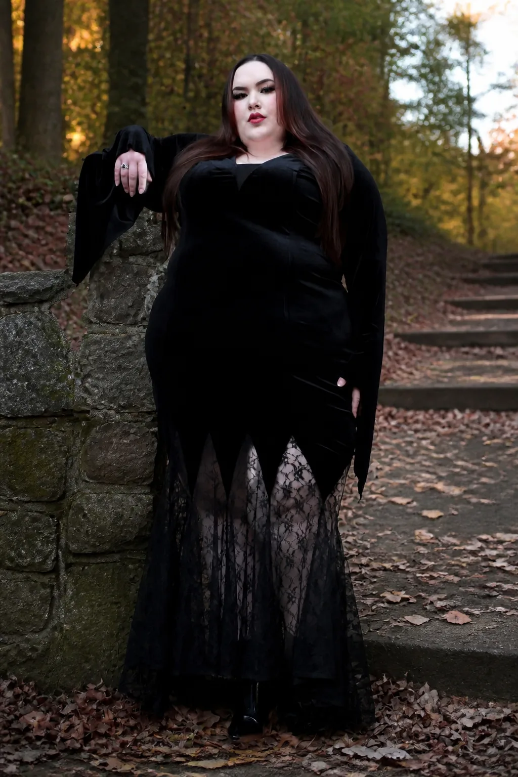 Elegant Gothic Witch Ensemble