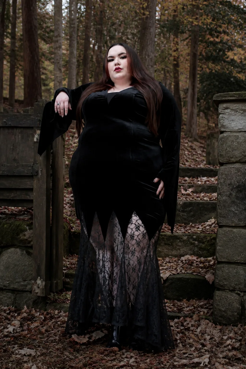 Elegant Gothic Witch Ensemble