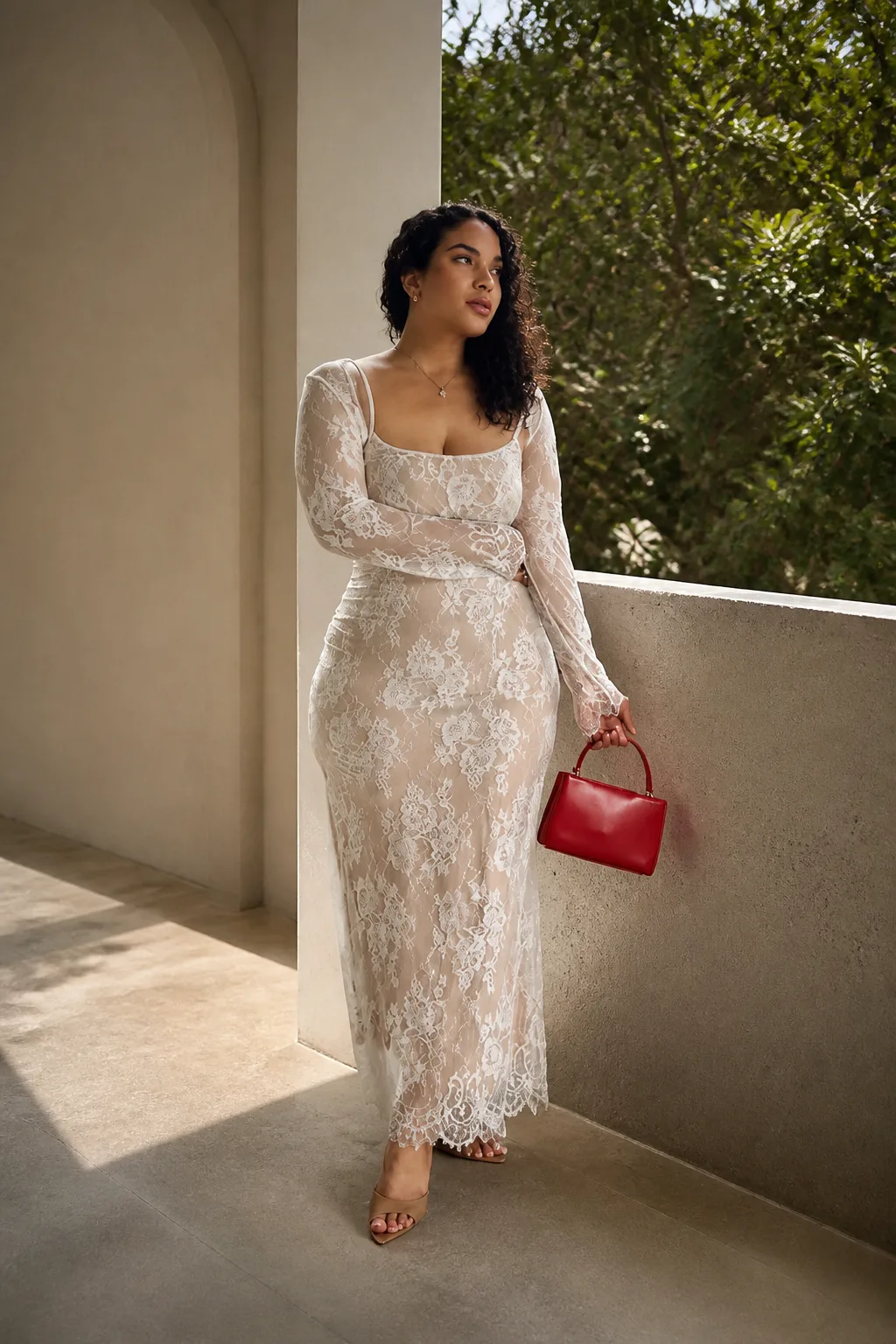 Elegant Lace Maxi Dress