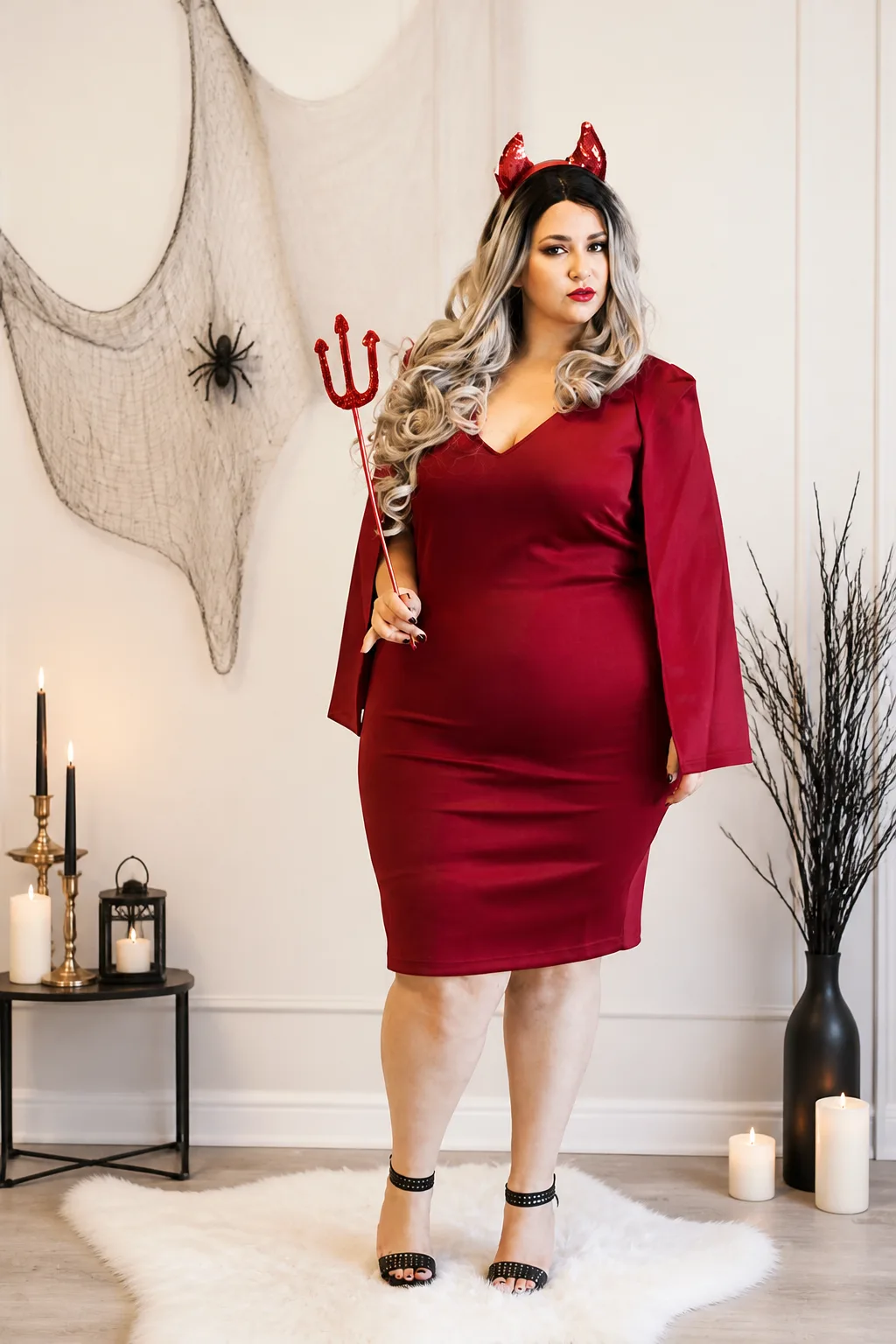 Elegant Plus Size Devil Costume Idea