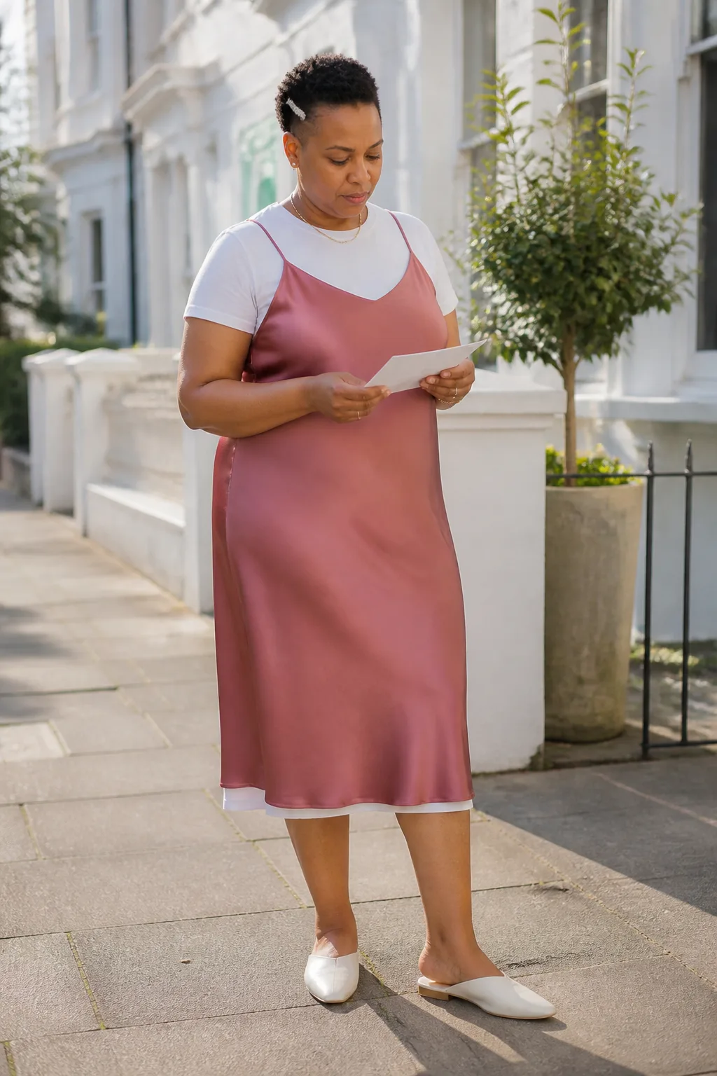 Elegant Satin Slip Dress Styling
