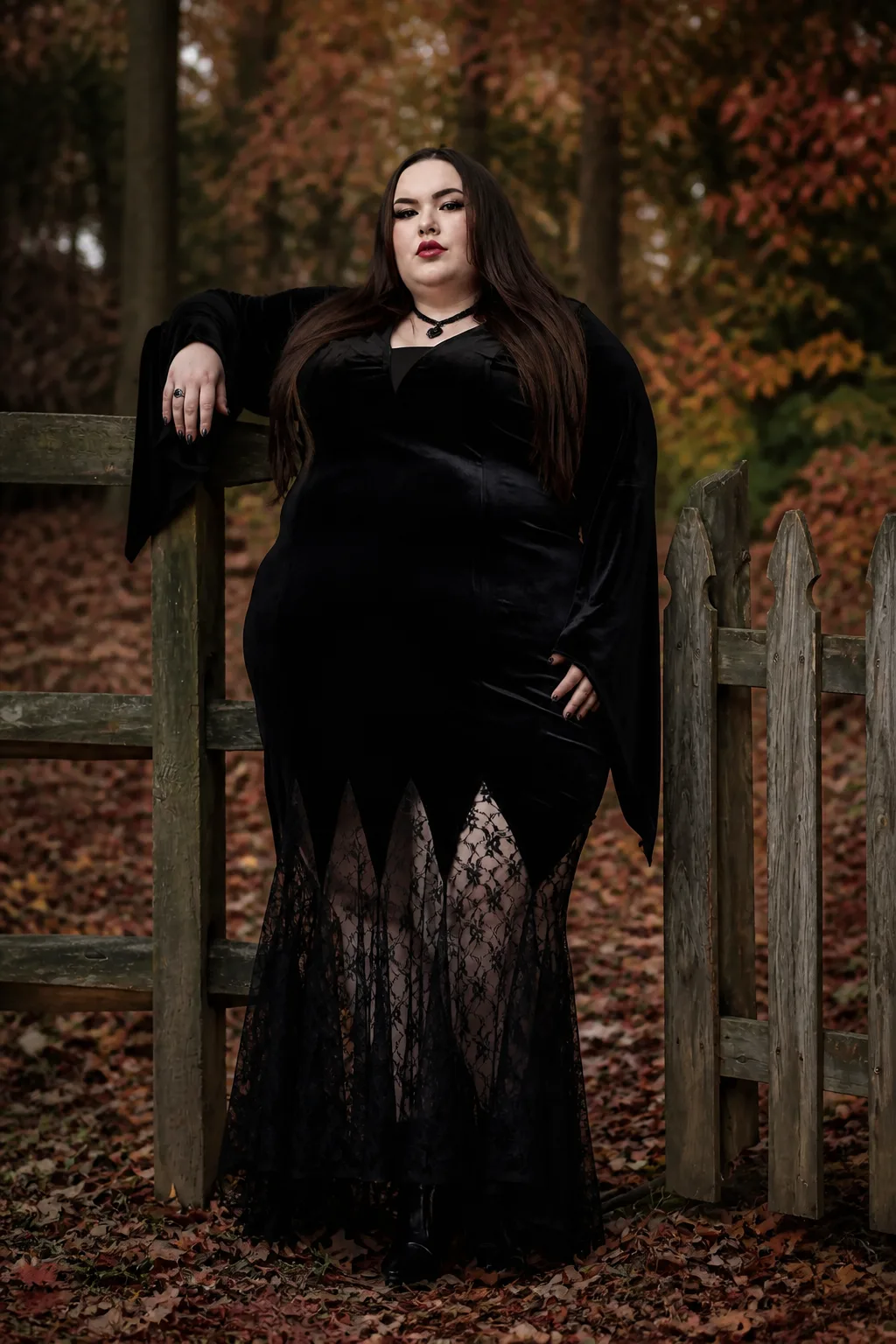 Elegantly Moody Plus Size Vampire Style
