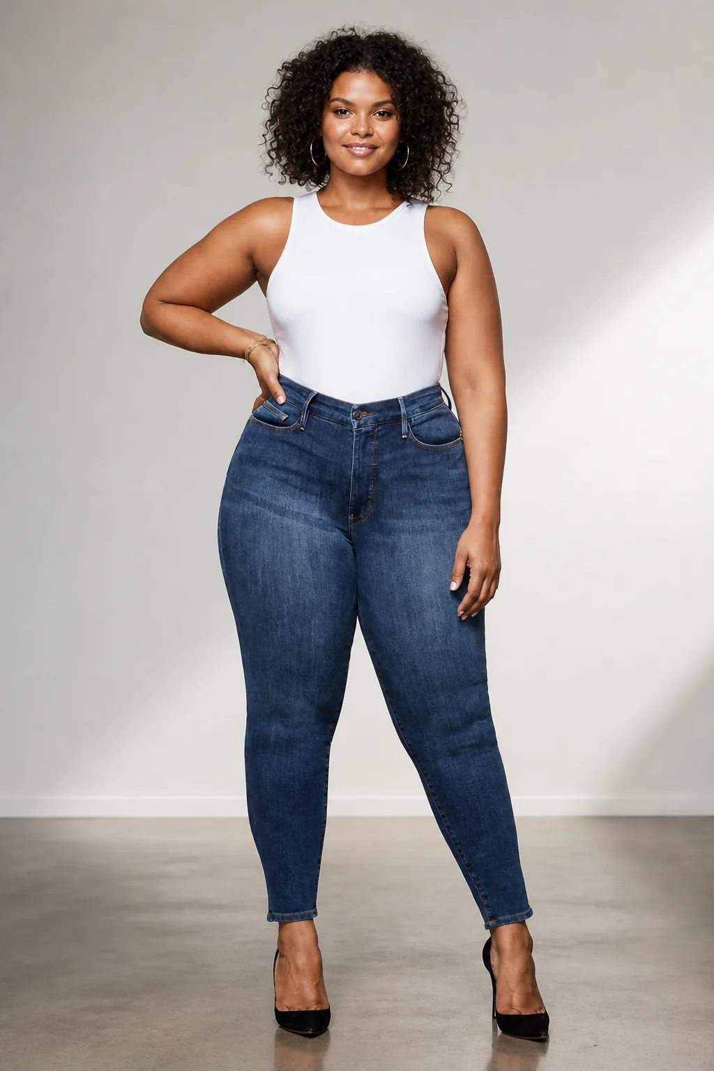 Elevated Casual Look for Curvy Women