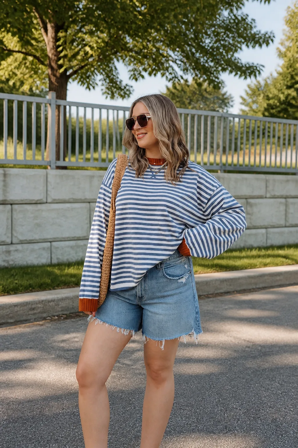 Elevated Denim Shorts Summer Style