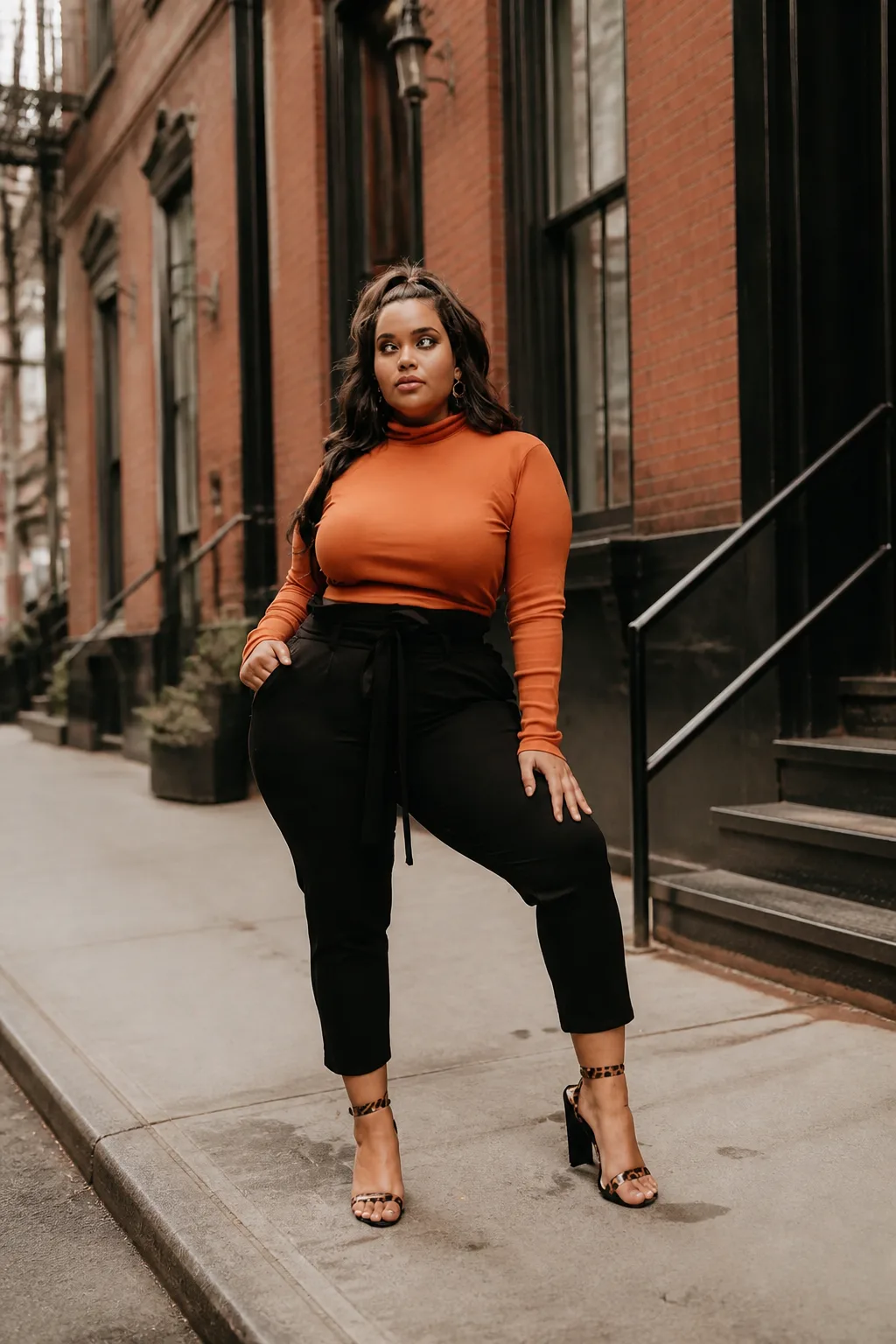 Elevated neutral smart-casual outfit