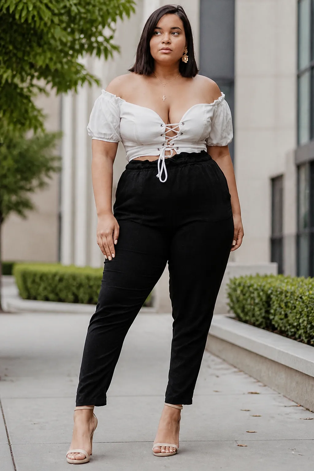 Elevated Summer Casual Crop Top Look