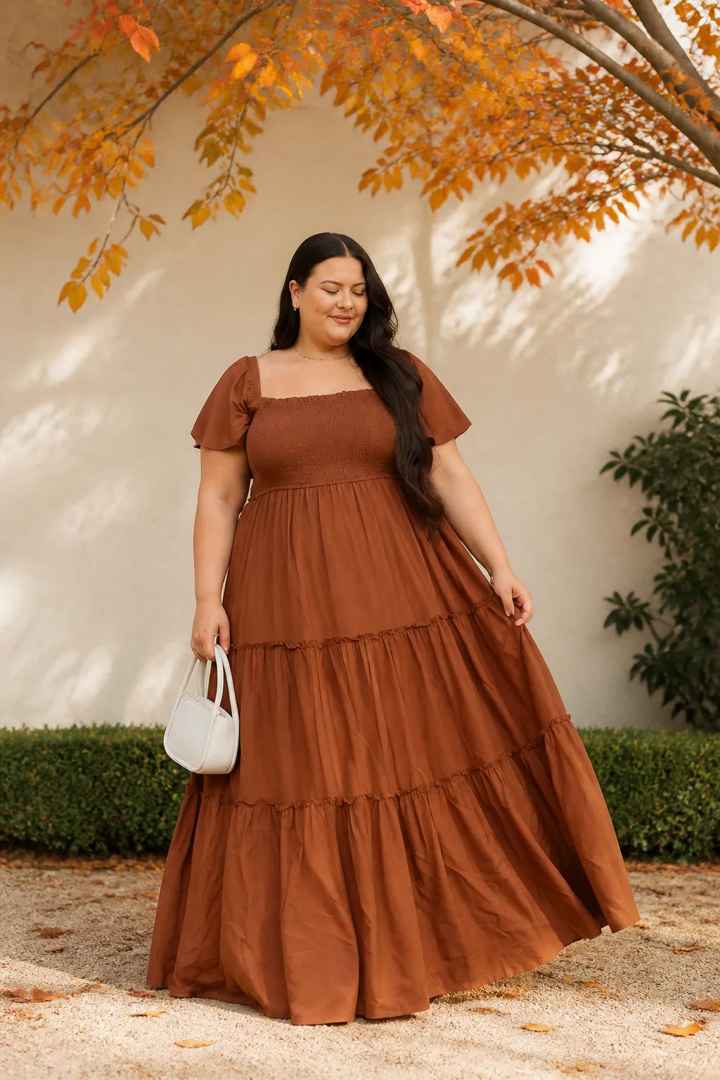 Enchanting Autumn-Inspired Belle Gown