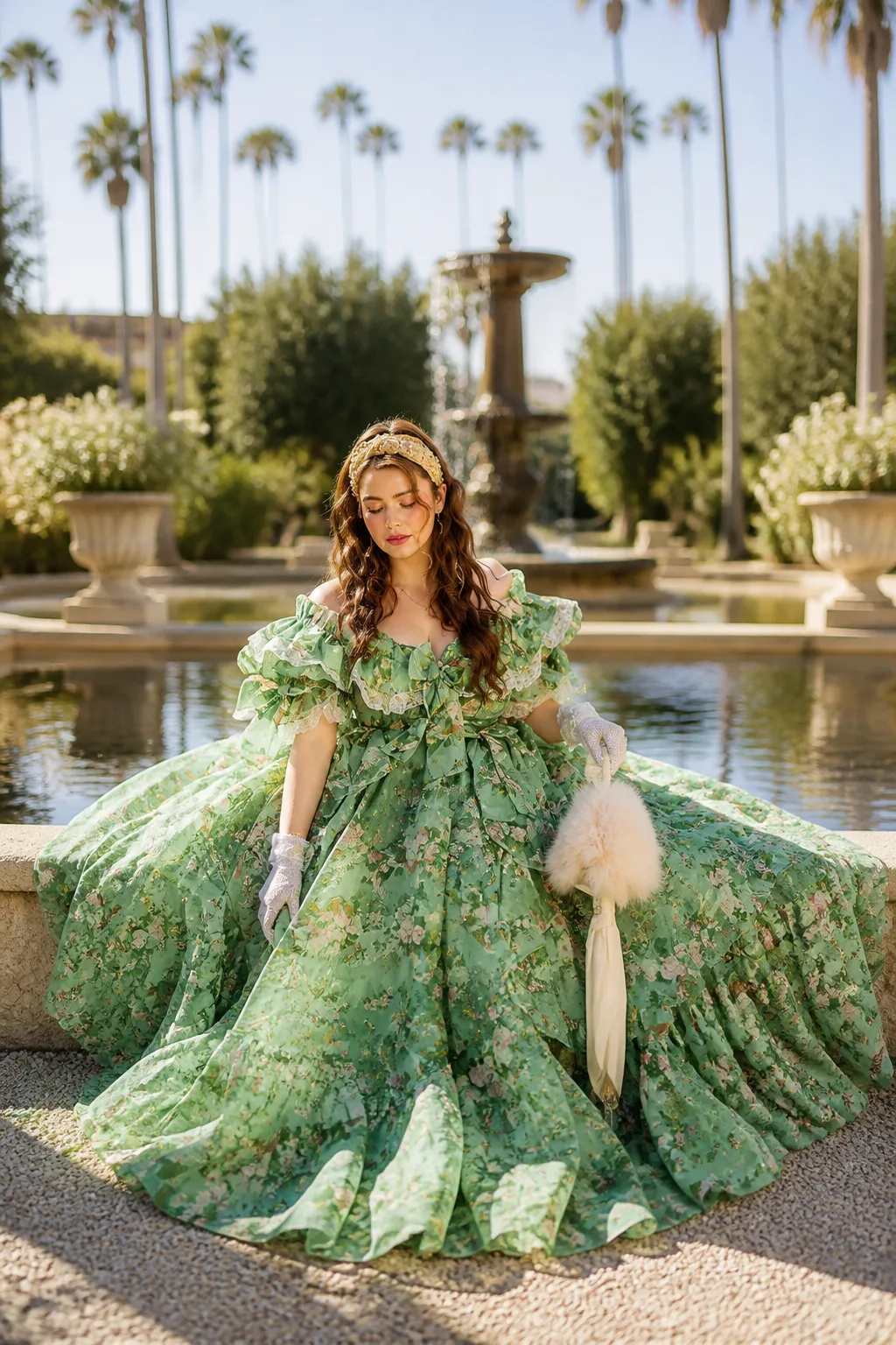 Enchanting Floral Princess Gown