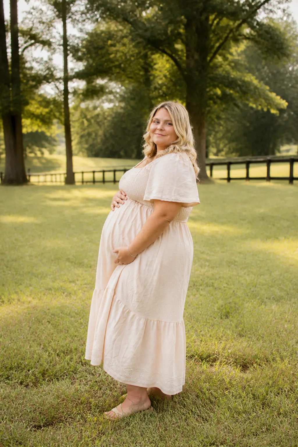 Ethereal Cream Maxi Dress