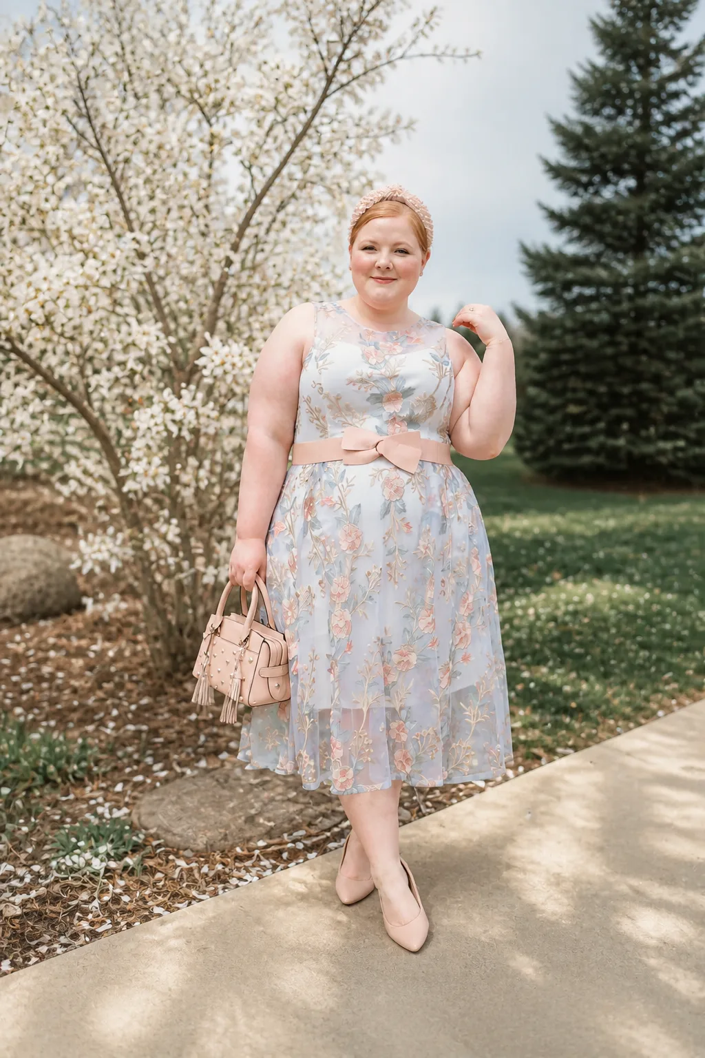 Ethereal Floral Midi Dress Magic