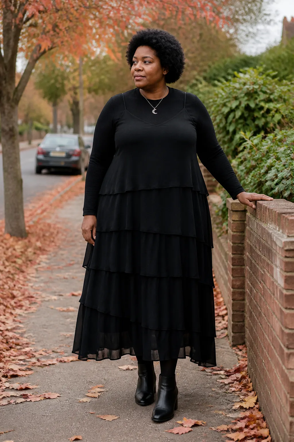 Ethereal Plus Size Goth Dress