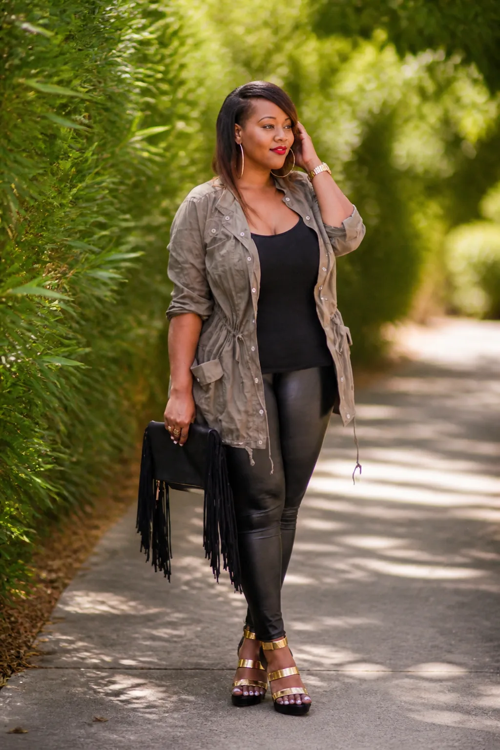 Faux Leather Leggings Elevated Look