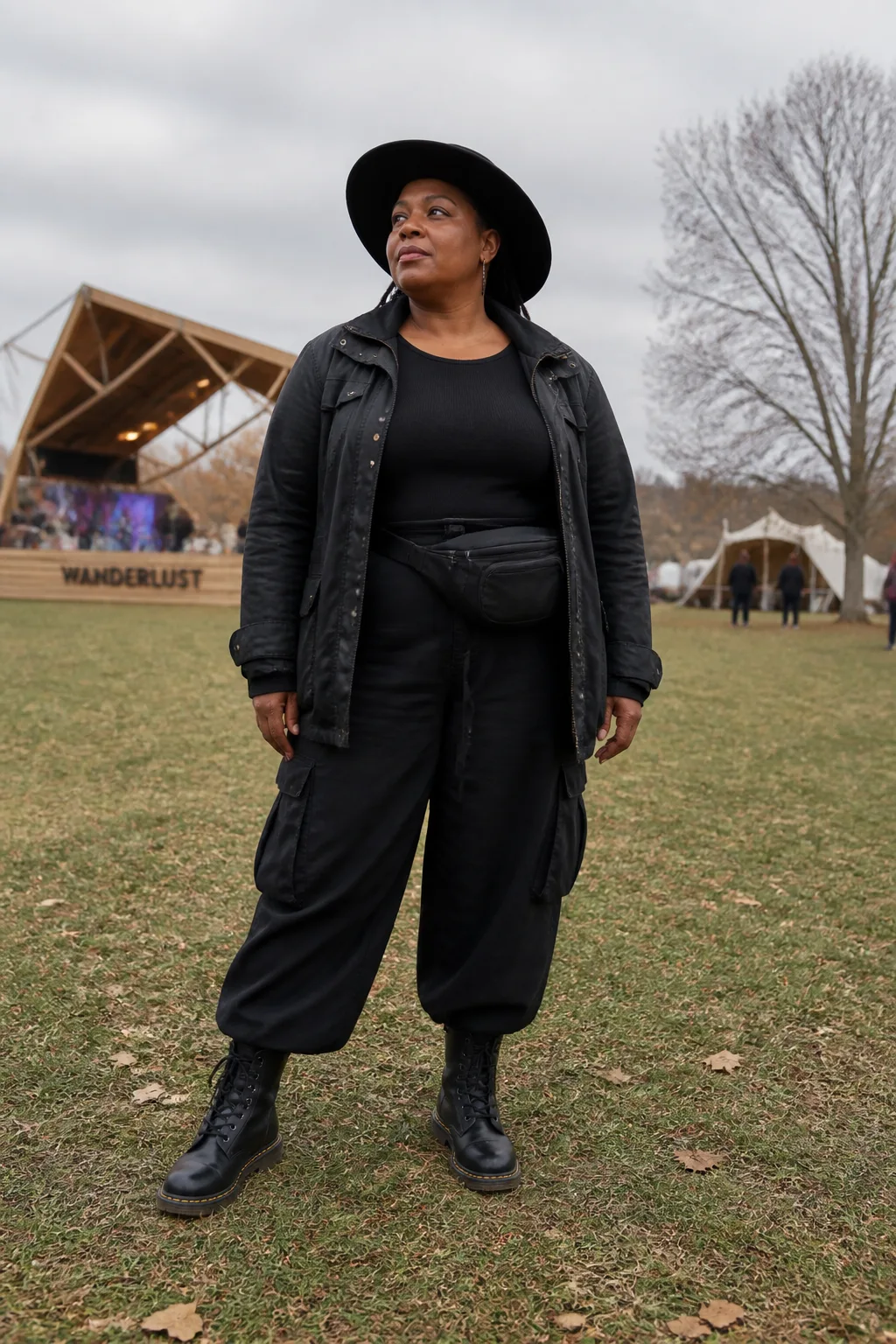 Festival-Ready Plus Size Goth Outfit