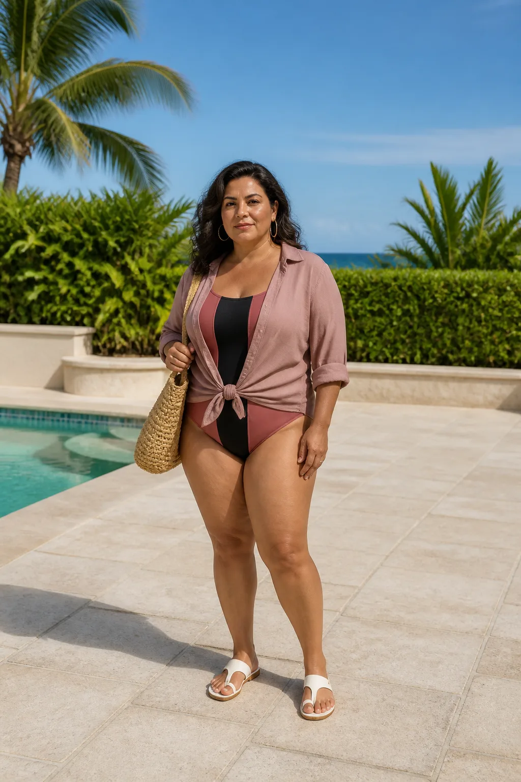 Flattering Colorblock Swimsuit