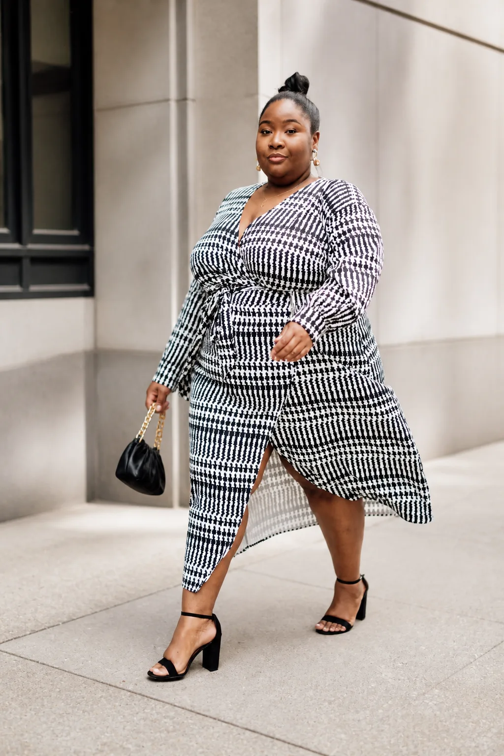 Flattering Wrap Dress for Plus Sizes