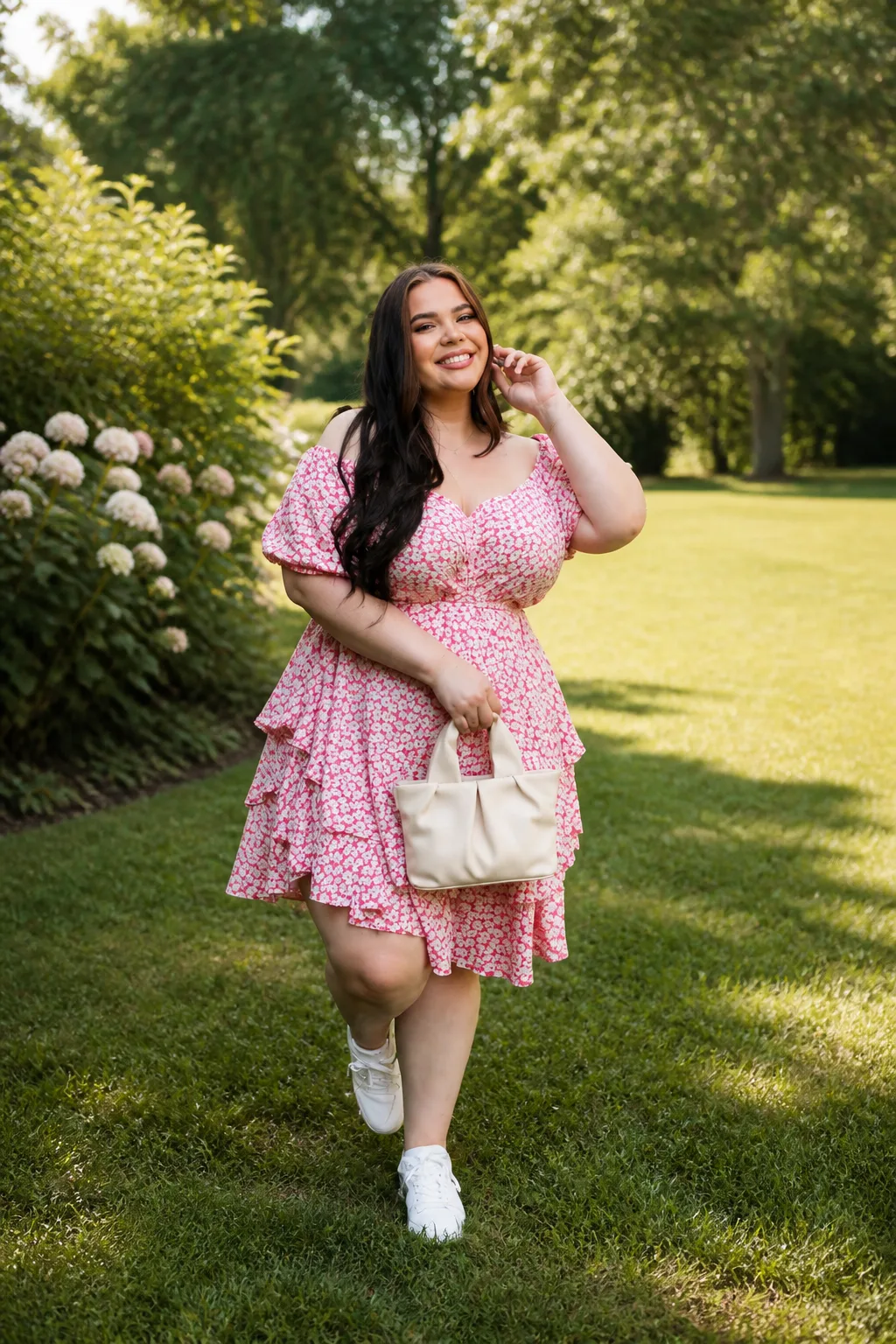 Flirty Floral Wrap Dress