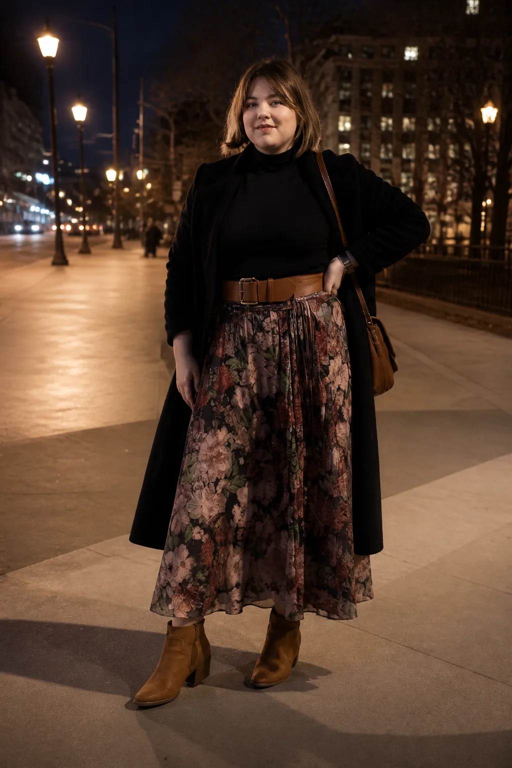 Floral Elegance Meets City Chic