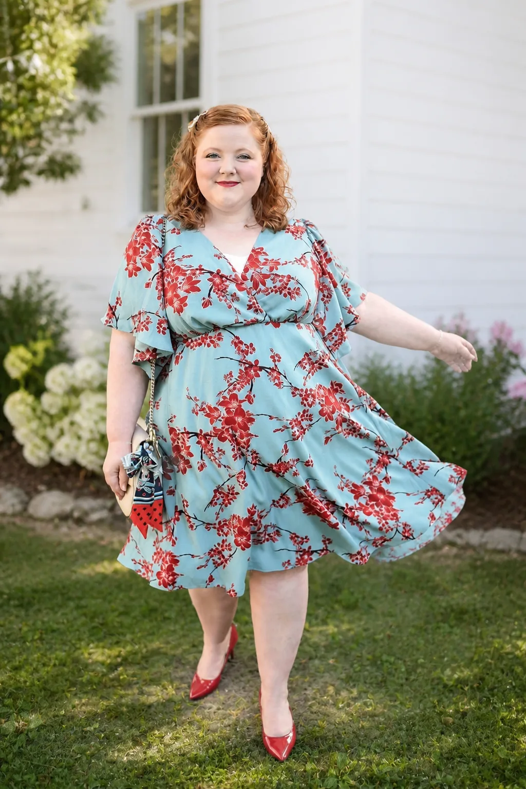 Floral Fantasy Wrap Dress
