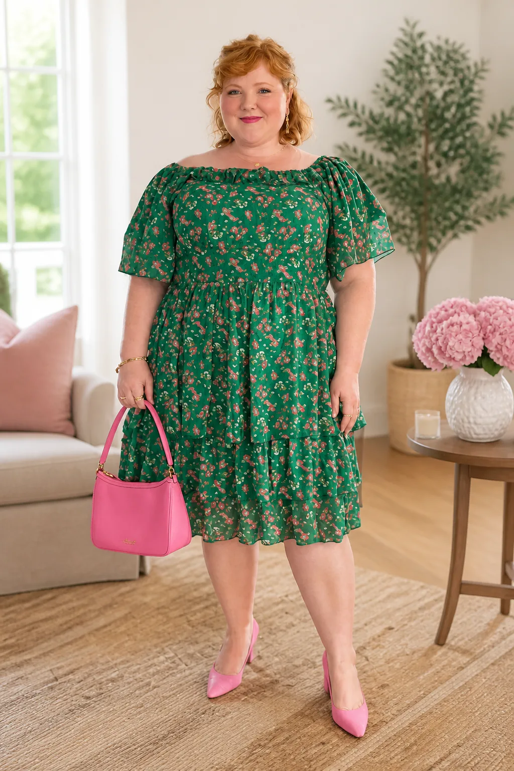 Floral Flair with Pink Accents