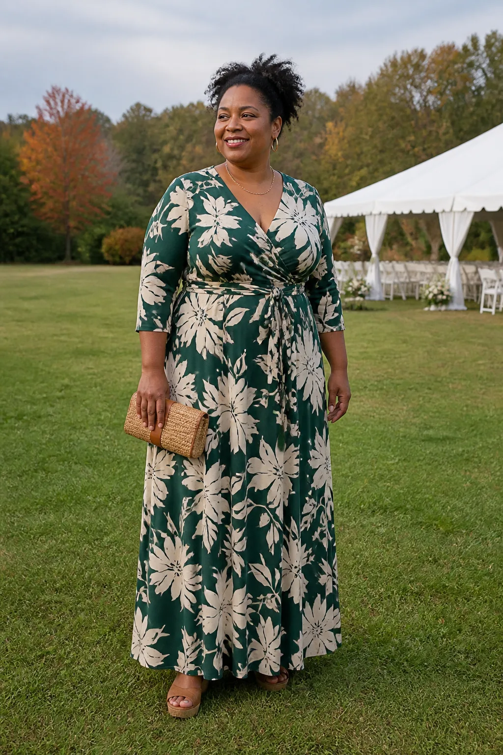 Floral Maxi Dress for Outdoor Weddings