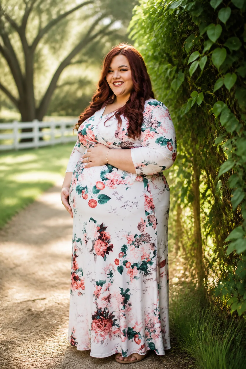 Floral Maxi Dress with Puff Sleeves