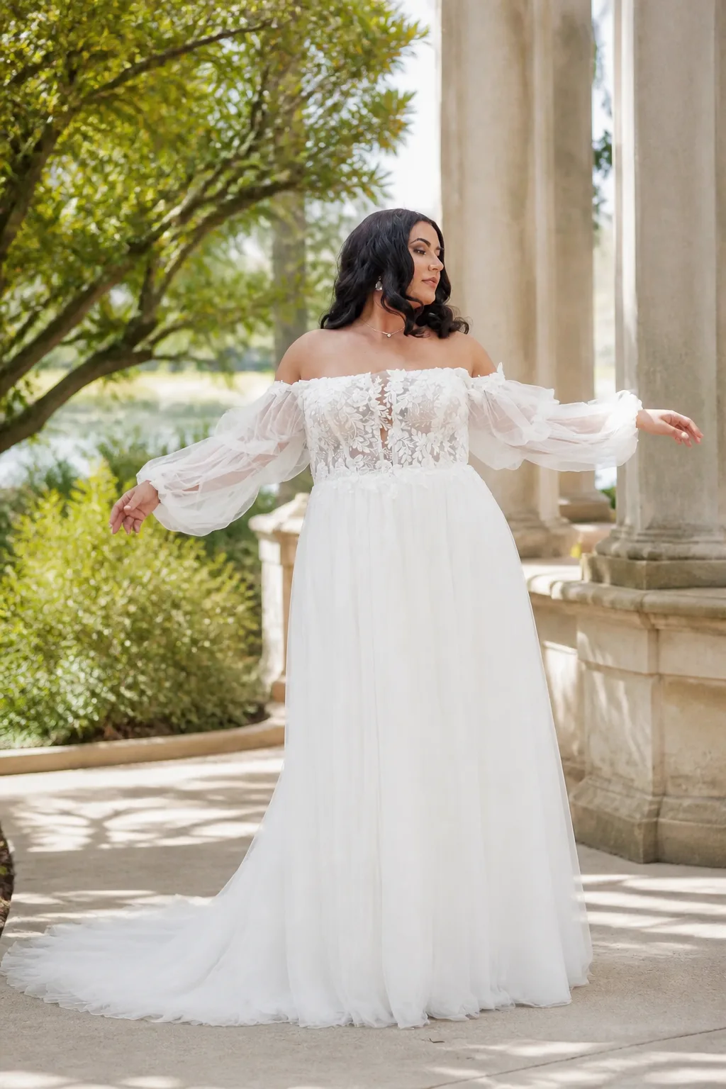 Flowy Bohemian Wedding Dress