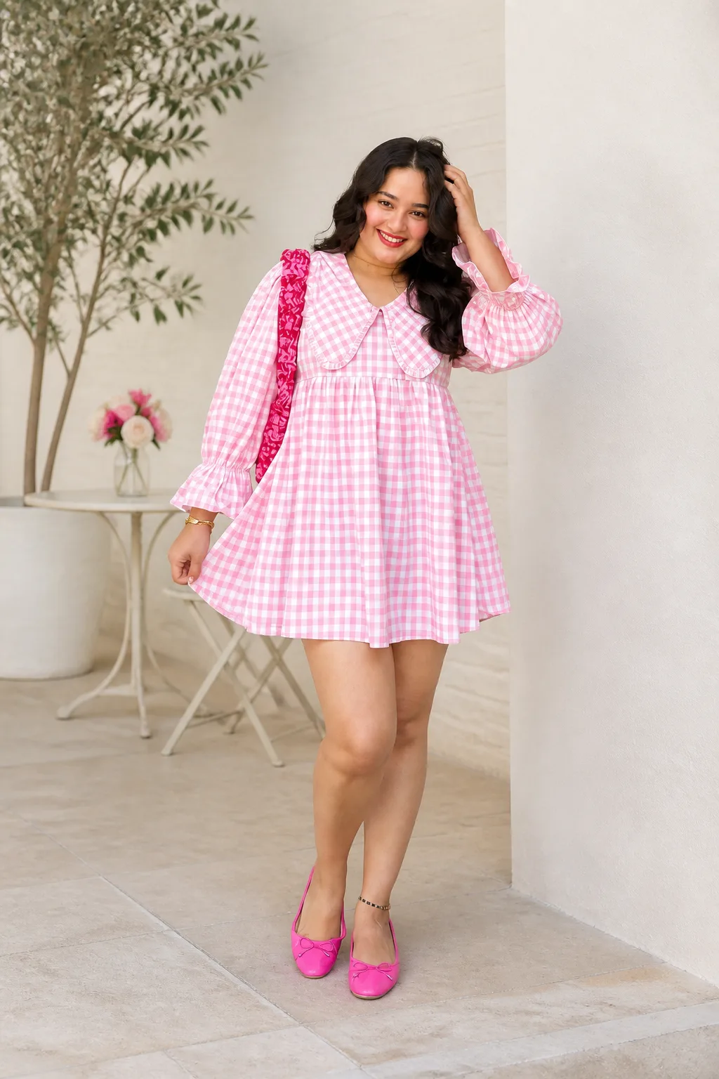 Gingham Charm in Pink Perfection