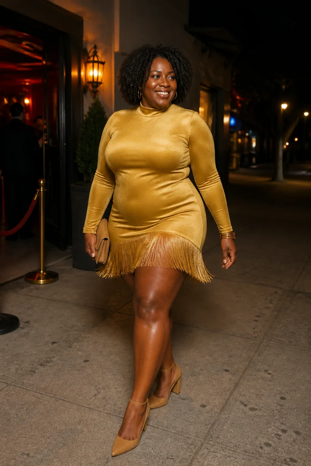 Glamorous Fringe Mini Dress for a Night Out