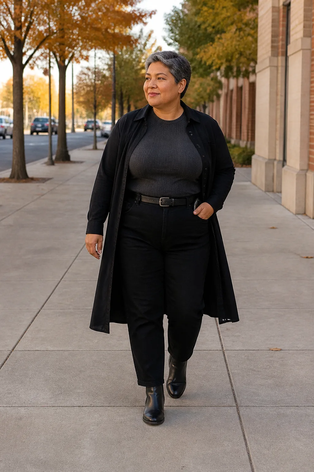Gothic Button-Up Layered Outfits