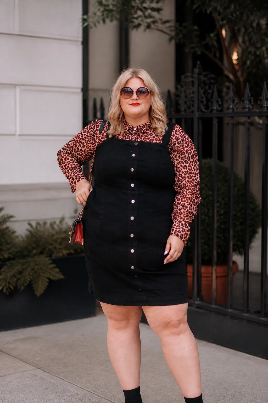 Layered Fall Pinafore Outfit