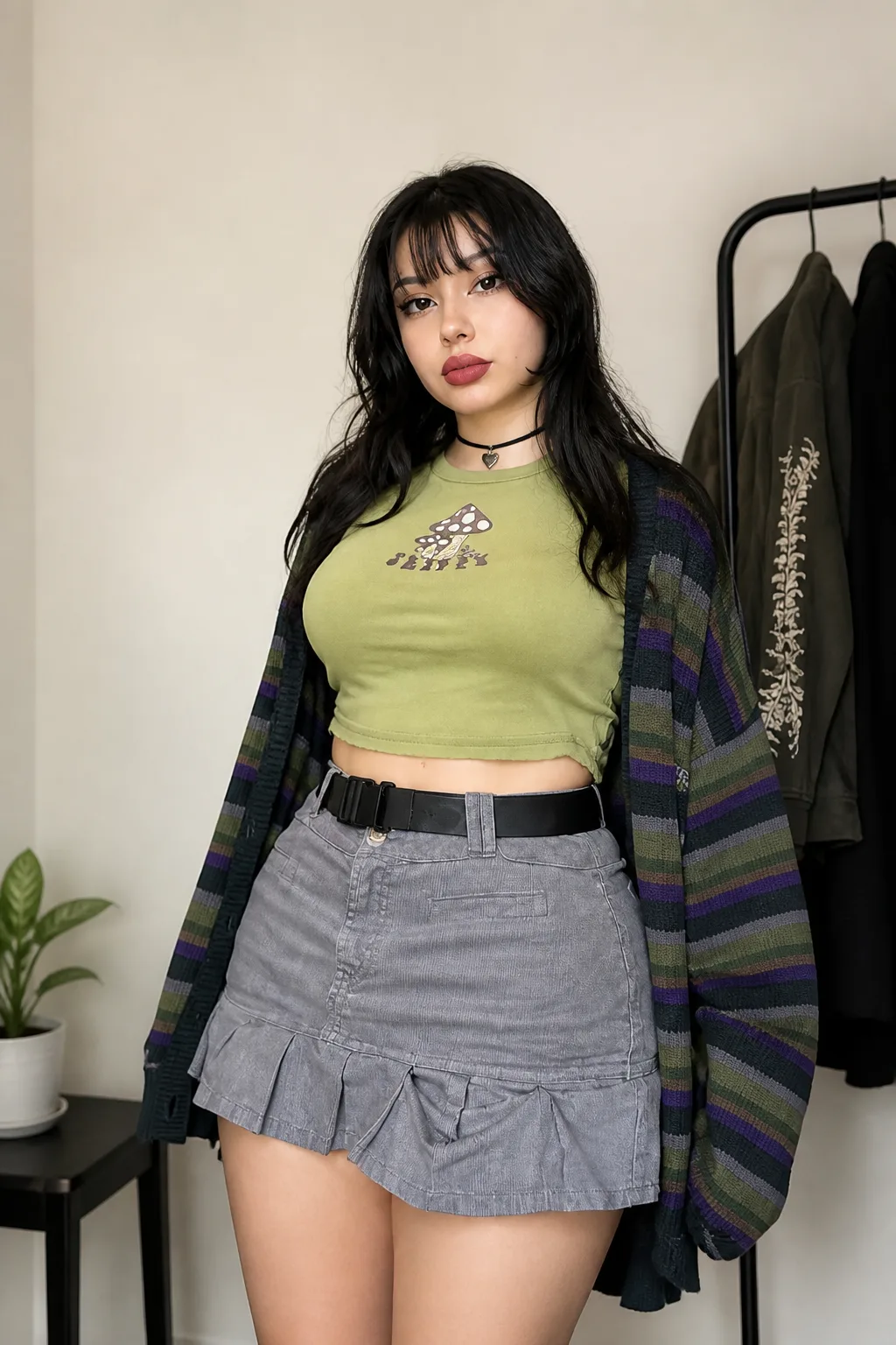 Layered Grunge Meets Flirty Autumn