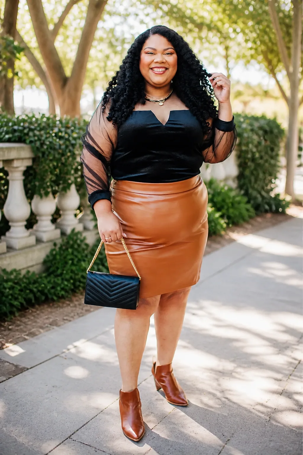 Leather and Velvet: A Fall Essential Look