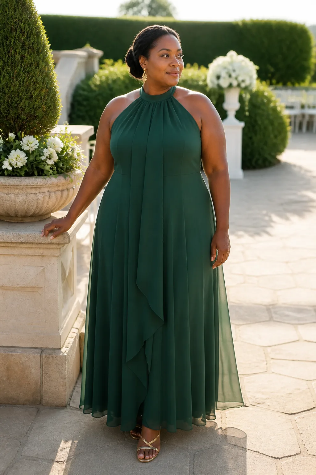Matching Green Plus Size Bridesmaid Options