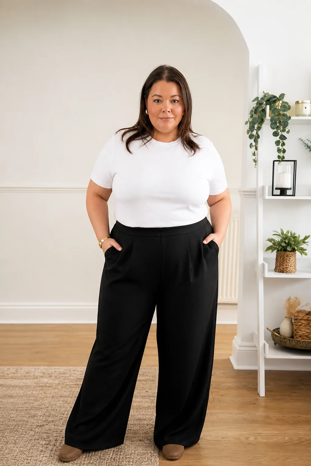 Minimalist Black and White Office Attire