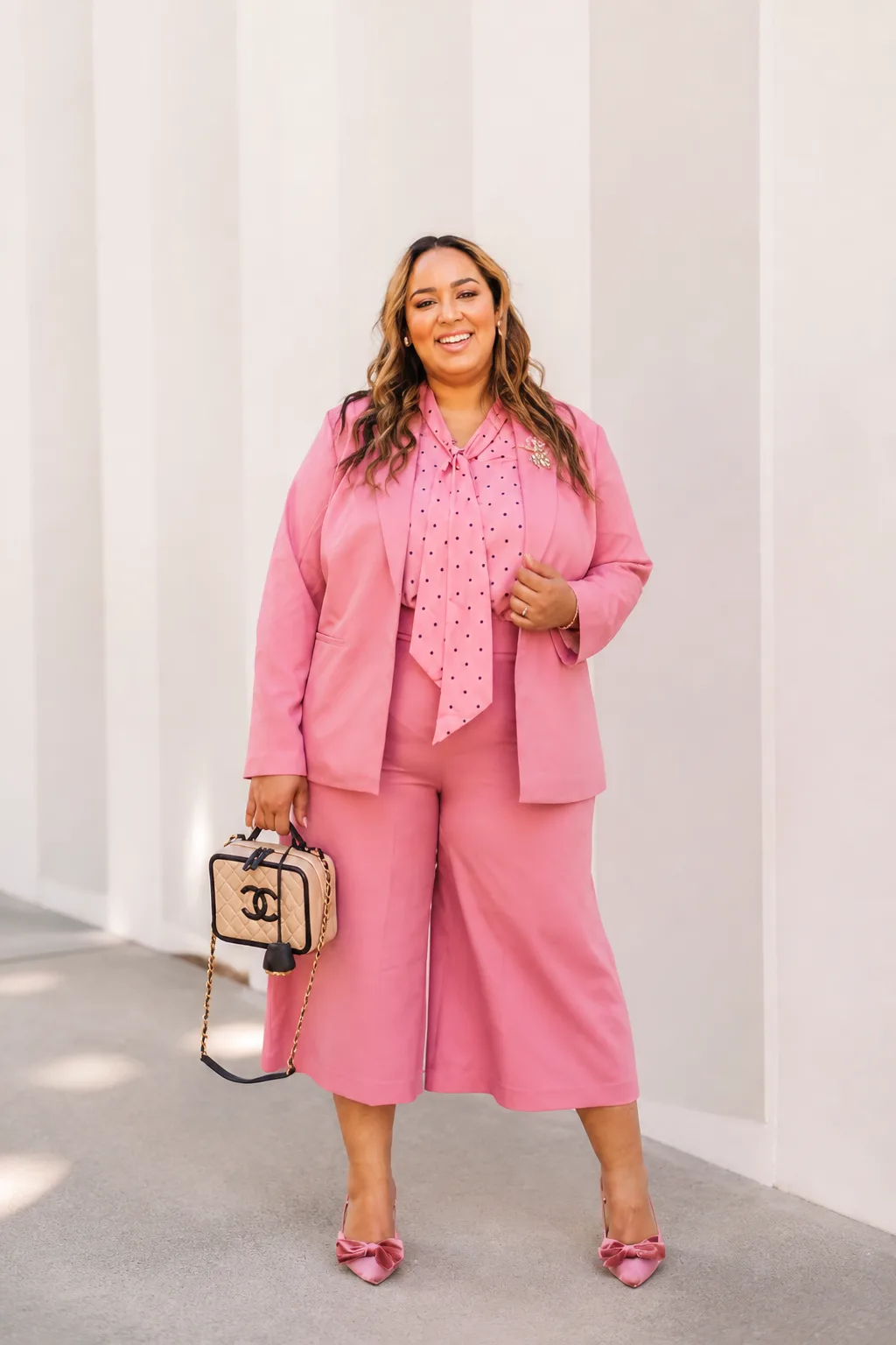 Monochromatic Pink Power Suit