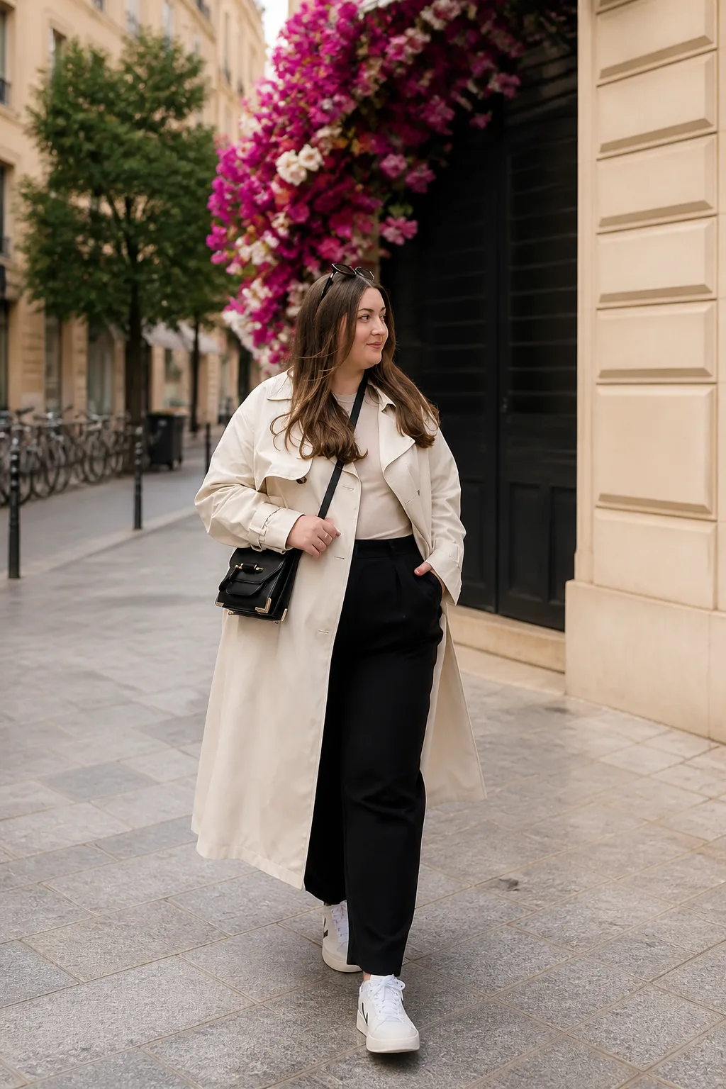 Parisian Chic Trench Coat Elegance