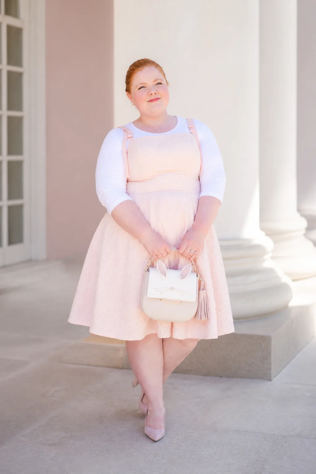 Pastel Perfection: Sparkly Pink Pinafore