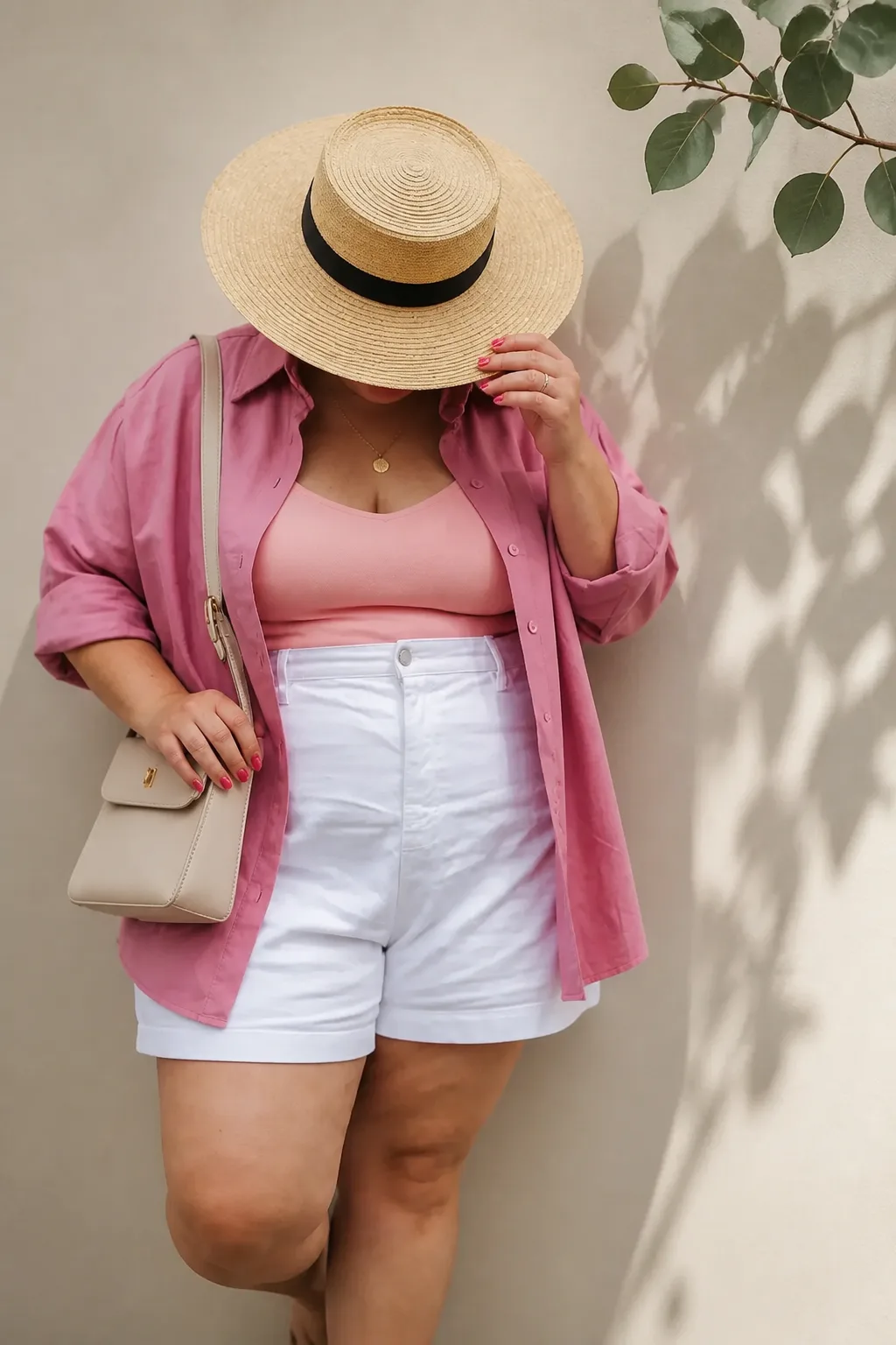 Pink Perfection with Straw Hat Charm