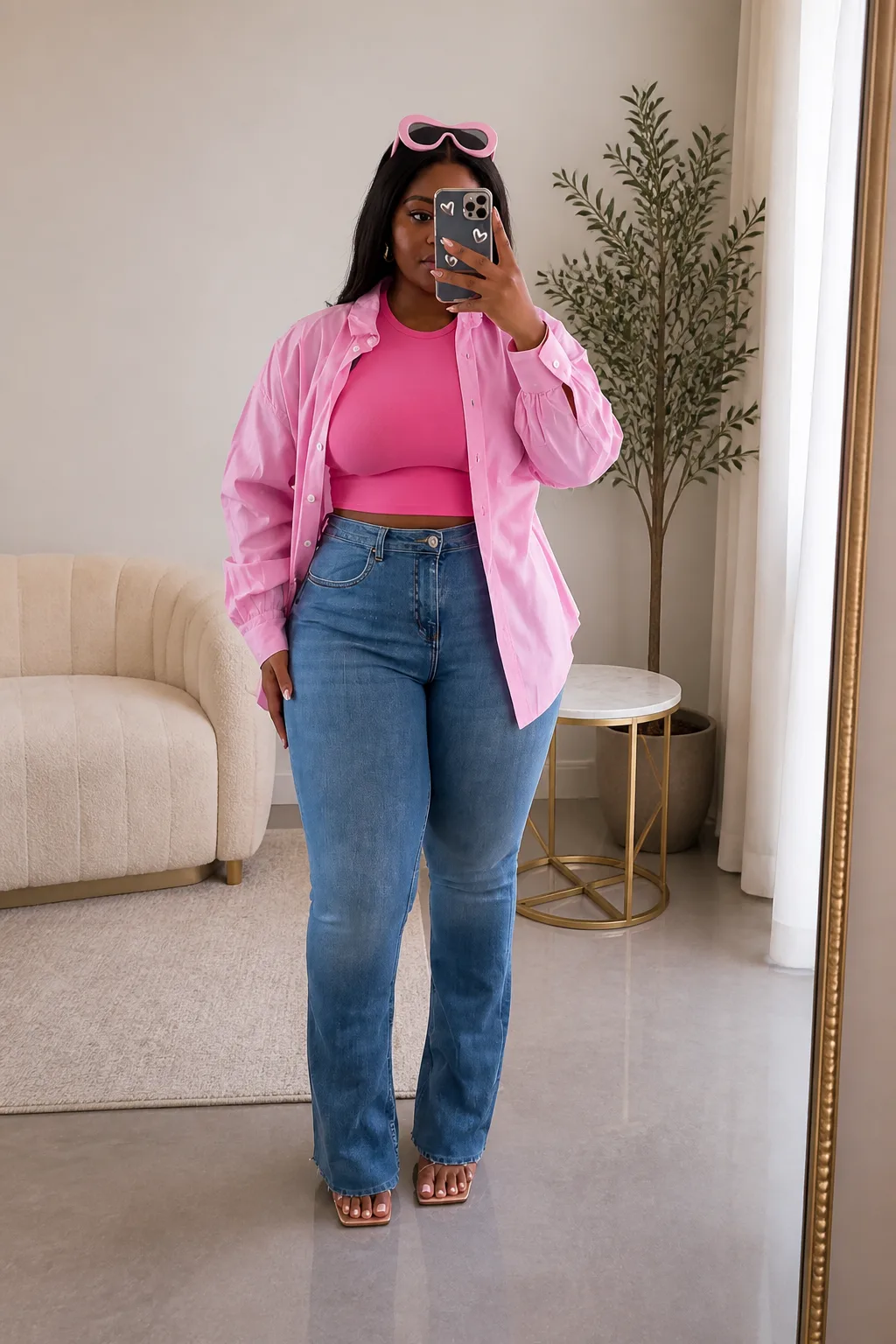 Pink Power in Oversized Layers