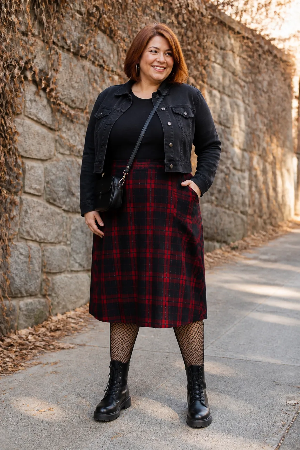 Plaid Skirt and Grunge Style Essentials