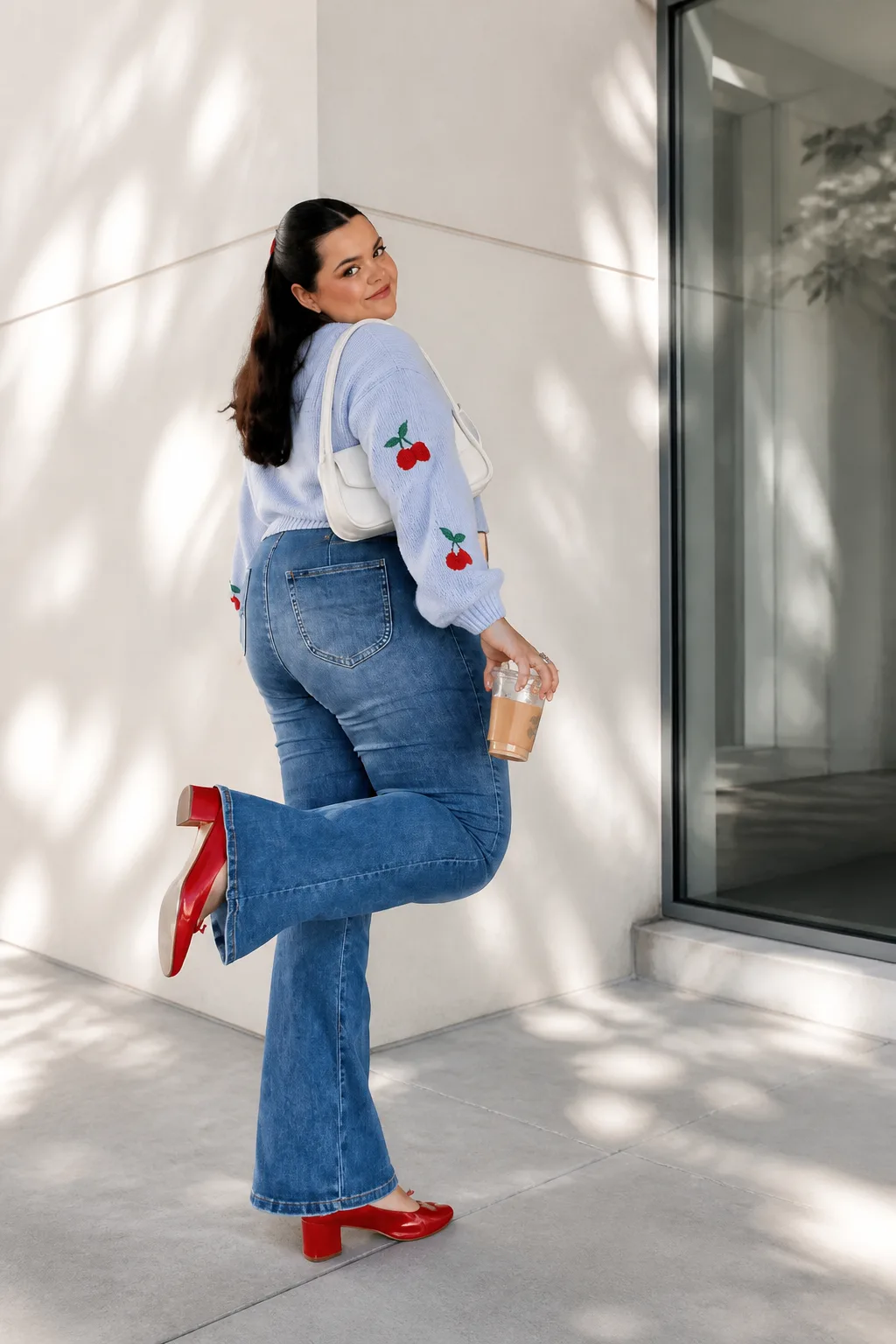 Playful Comfort in Denim Overalls