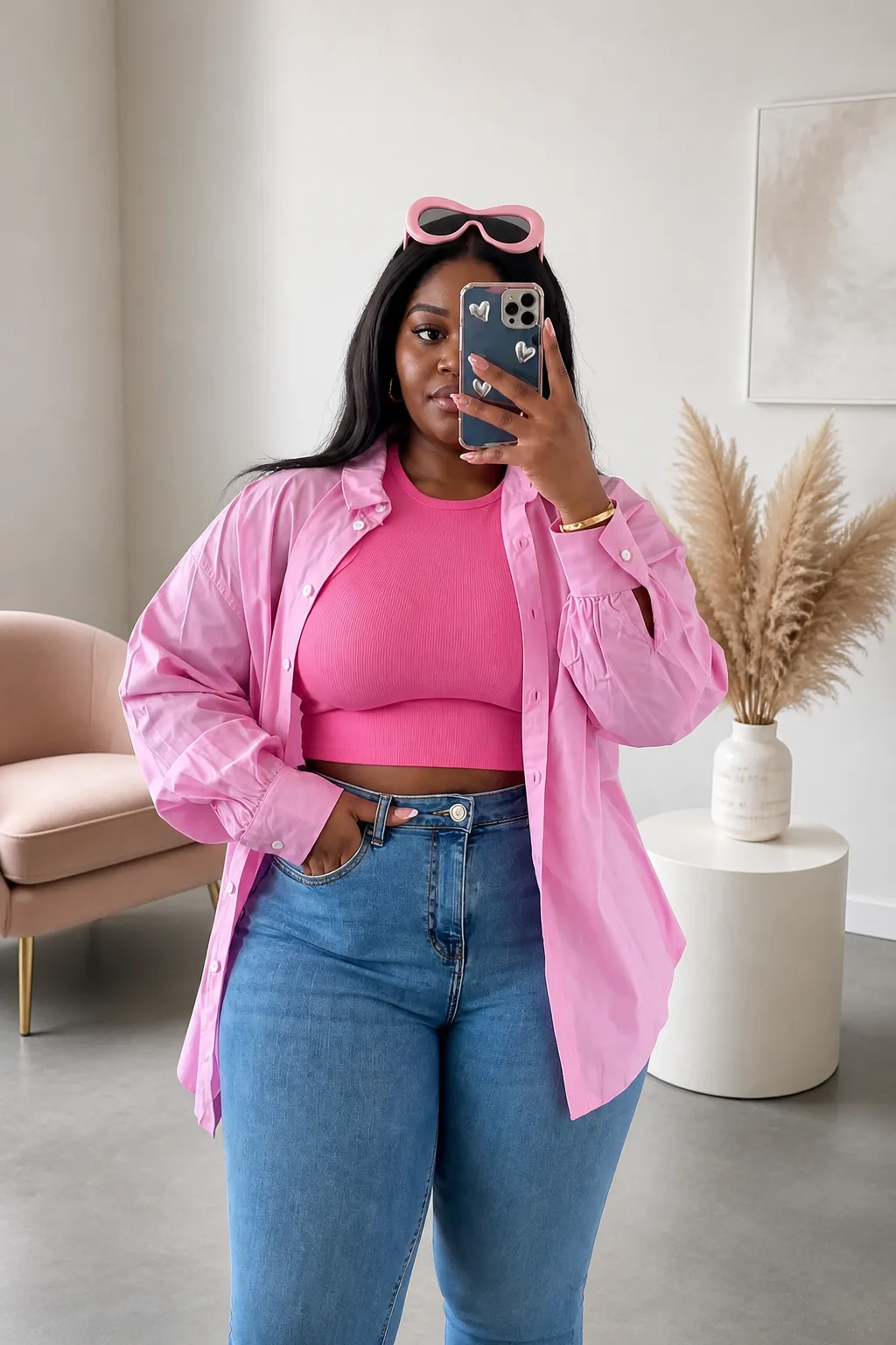 Playful Pink Layered Look