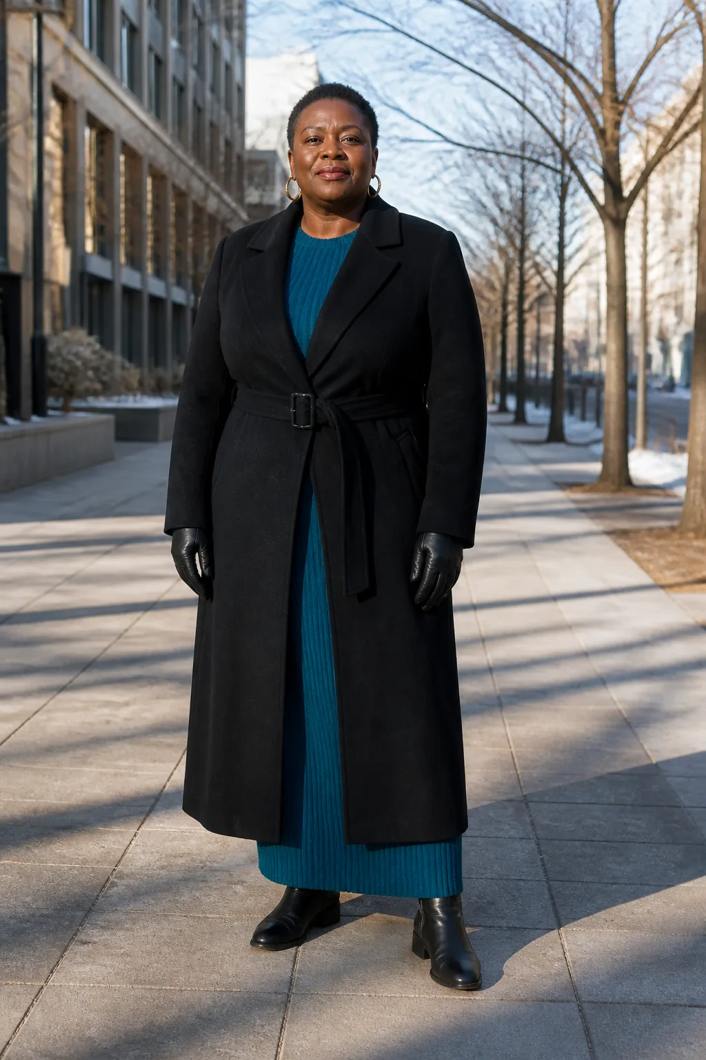 Plus Size Sweater Knit Maxi Winter Outfit