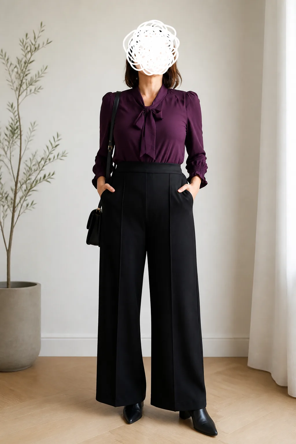 Polished Blouse and Trouser Set